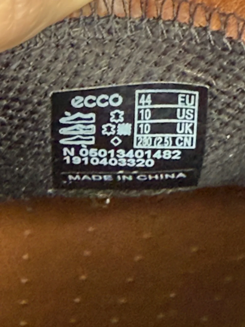 ECCO Helsinki Men Leather Bike Toe Slip On Loafers Brown Apron Dress Shoes 44